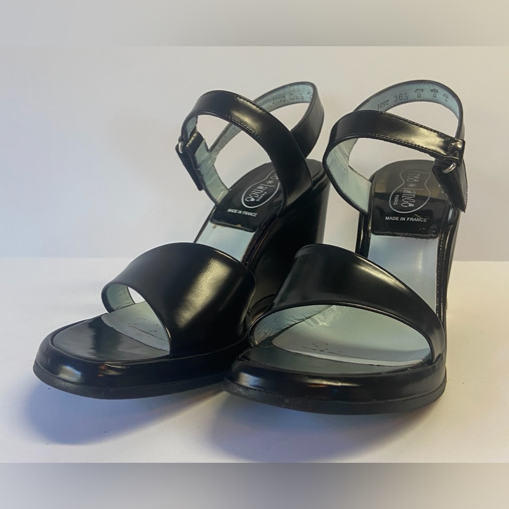 Freelance Alissa Sandal Black Heels size 6.5